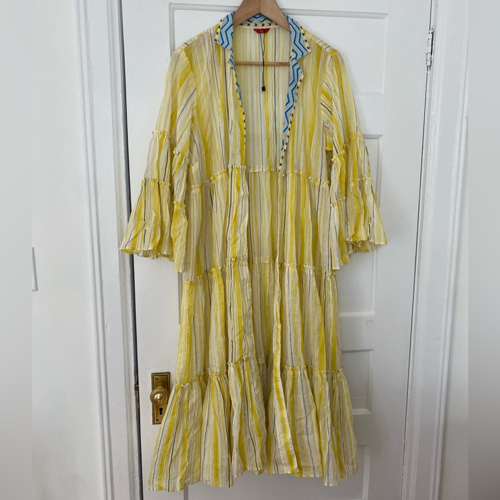 Cotton boho tiered duster coverup made in India